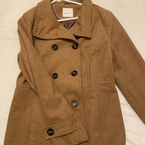 Thread & Supply camel pea coat